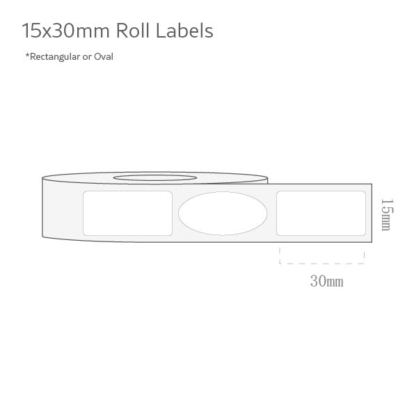 15x30mm Roll Labels