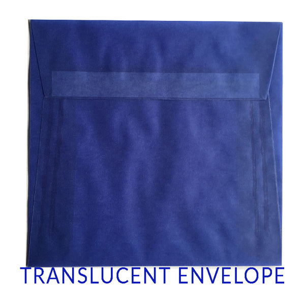Translucent Blue - (170x170mm SQUARE)