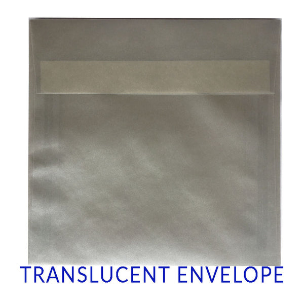Translucent Silver - (170x170mm SQUARE)