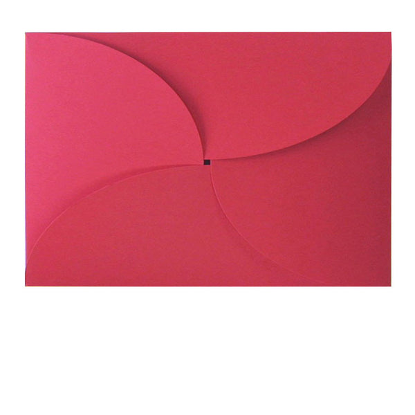 Red butterfly C6 envelope fits A6 insert