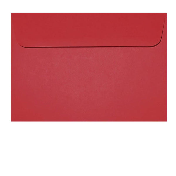 C6 red envelope fits A6 insert