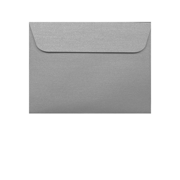 small C7 metallic silver envelope