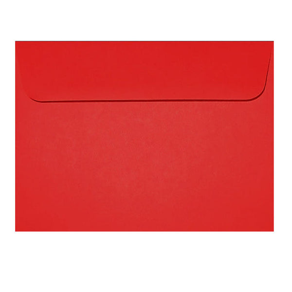 postcard size bright red wallet envelope