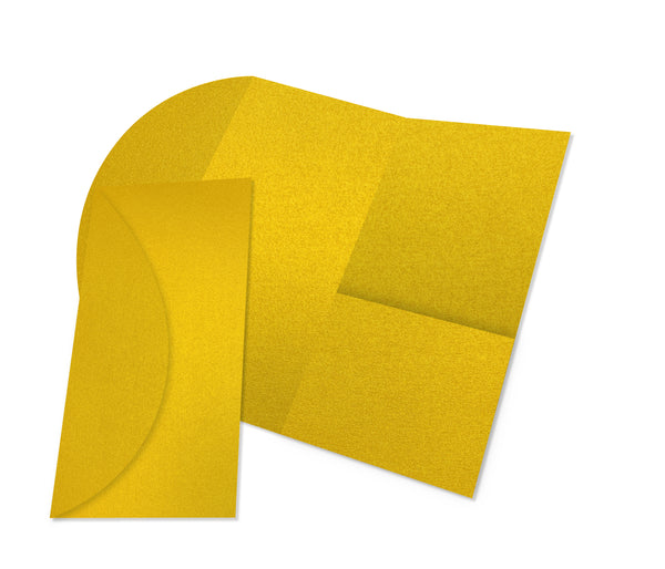 DL Pocketfold 110x220mm - Metallic & Coloured