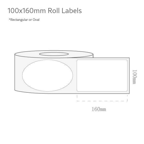 100x160mm Roll Labels