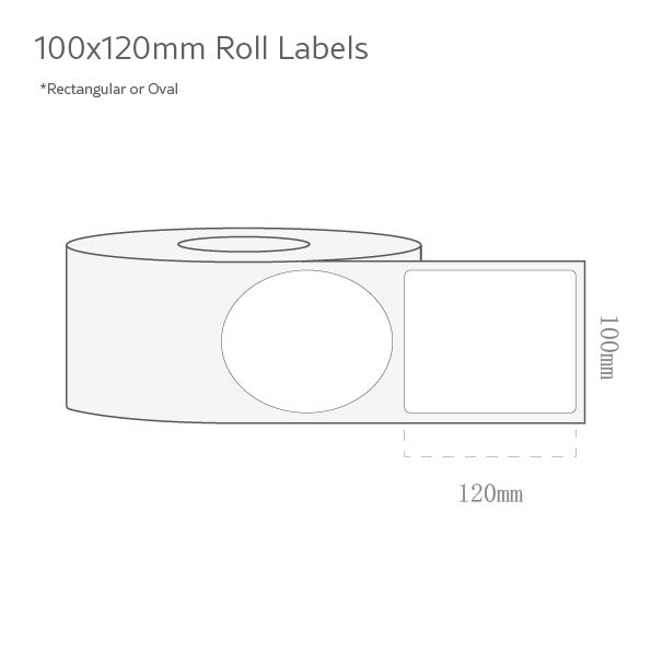 100x120mm Labels - Envelope World