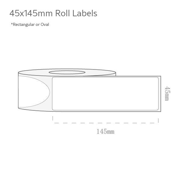 45x145mm Roll Labels