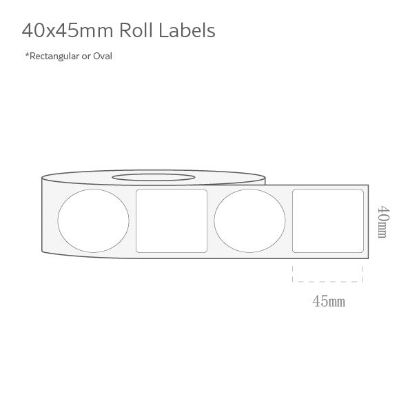 40x45mm Roll Labels