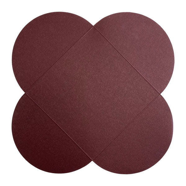 Burgundy - 120x120mm (BUTTERFLY)