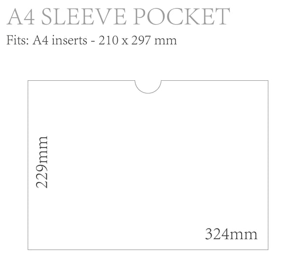 A4 Sleeve Pocket 229x324mm