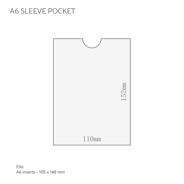 A6 Sleeve Pocket 110x152mm - Metallic & Coloured