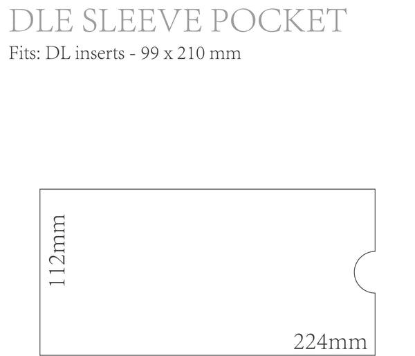 DLE Sleeve Pocket 112x224mm - Metallic & Coloured