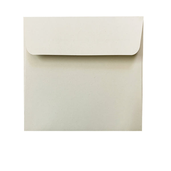 Barley - 130x130mm (SQUARE) - Recycled Off-white.