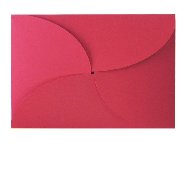 Red butterfly C6 envelope fits A6 insert