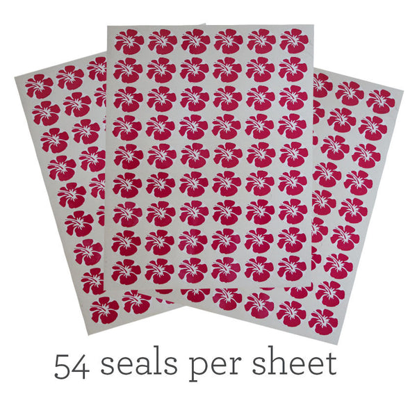 Seal - Hibiscus - 30mm Round
