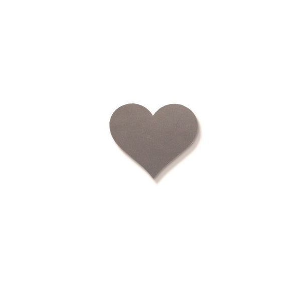 Silverfoil Heart Seal 25x30mm