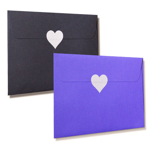 Silverfoil Heart Seal 25x30mm