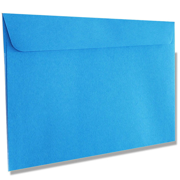 C4 pale blue wallet envelope, fits A4 inserts