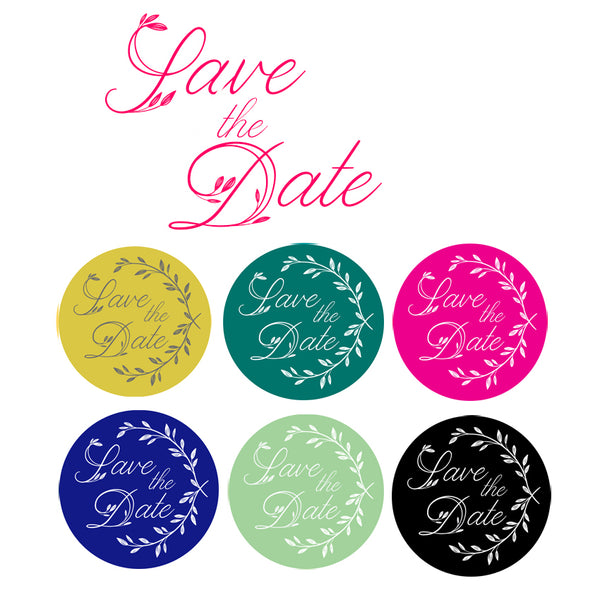 Save the Date Seal - 30mm Round