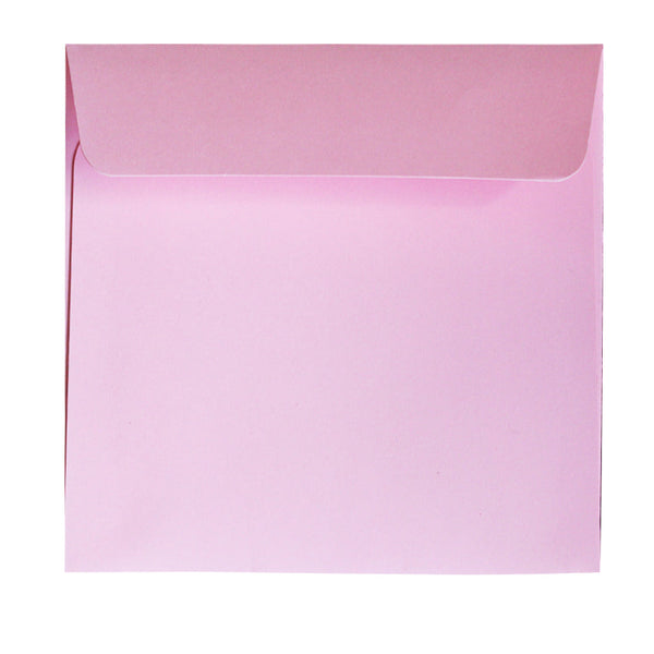 square pastel pink envelope