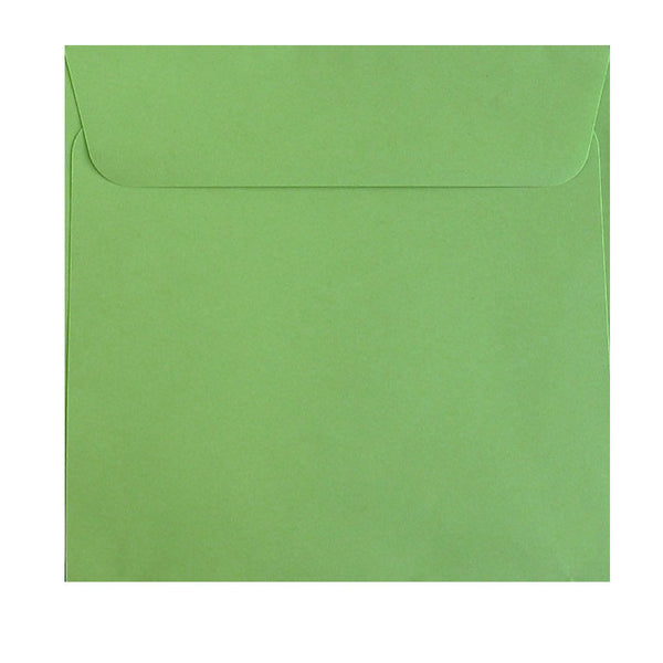 square bright green envelope